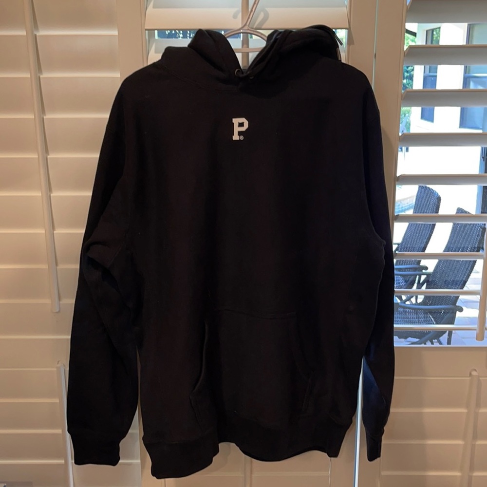 NEW MENS BLACK SWEATSHIRT HOODIE SIZE LARGE